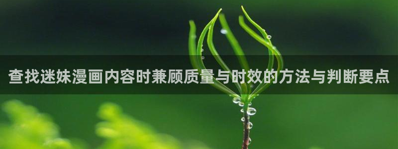 漫蛙漫画网页最新地址：查找迷妹漫画内容时兼顾质量与时效的方法与判断要点